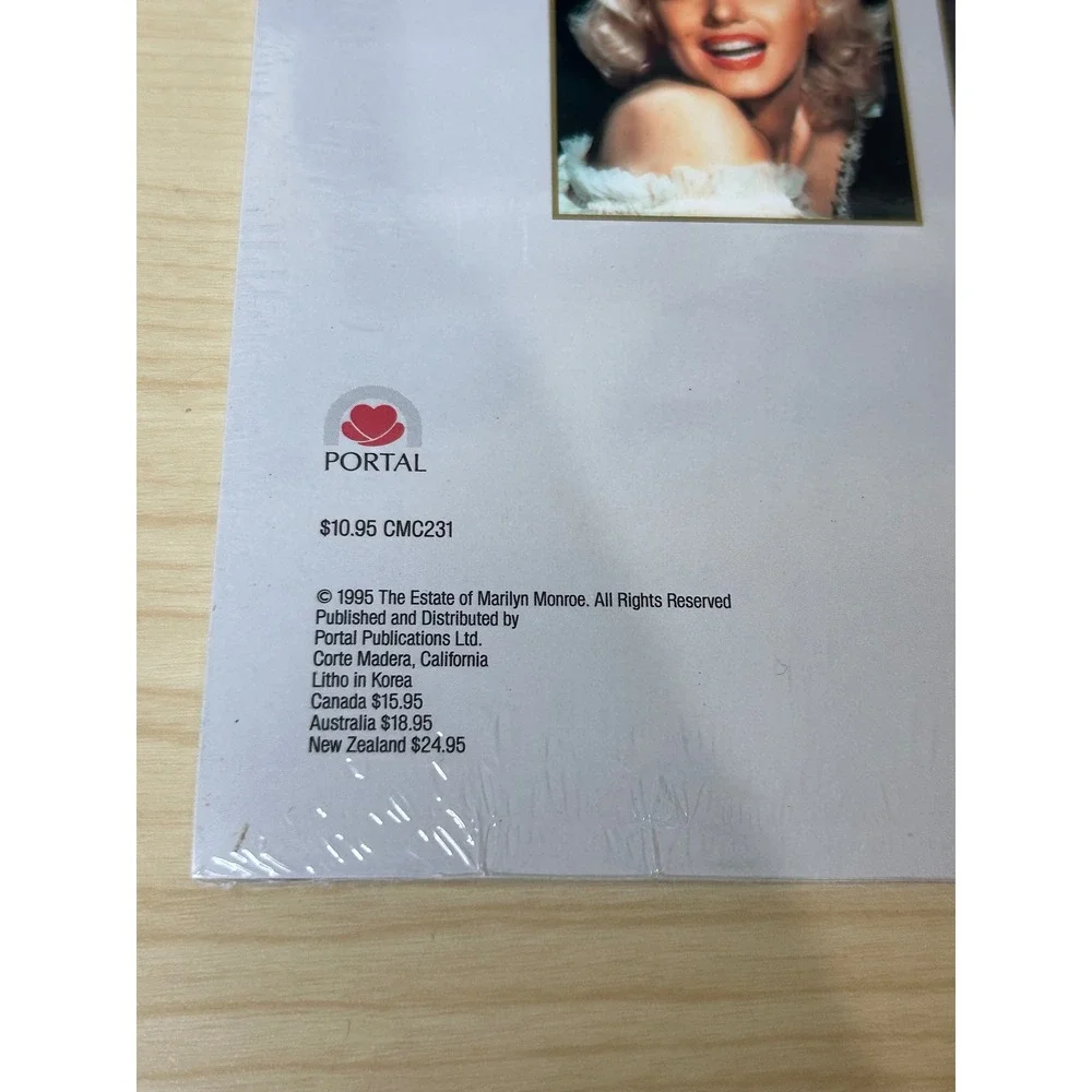Vintage Marilyn Monroe 1996 16 Month Wall Calendar Portal Publications Sealed